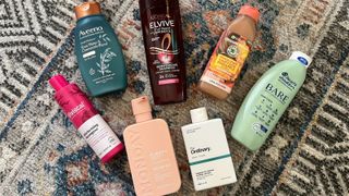 an image of some of the best drugstore shampoo options we tried