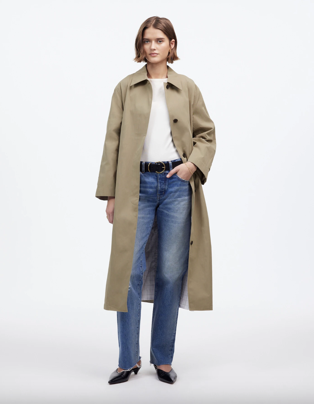 Single-Breasted Trench Coat