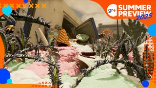 Grounded 2 screenshot showing the entrance to the Ice Cream Truck chill area, with Summer Preview 2025 branding