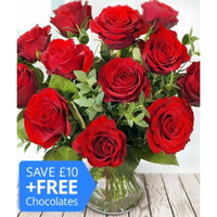 12 Red Roses | £39.99