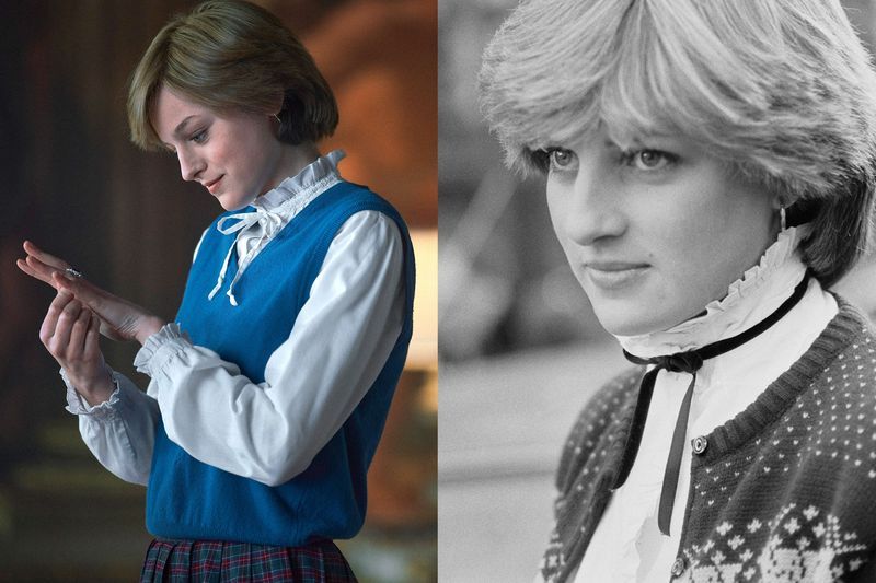'the crown' princess diana vs real life diana
