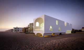Vault house on the beach in california, designed by Sharon Johnston and Mark Lee