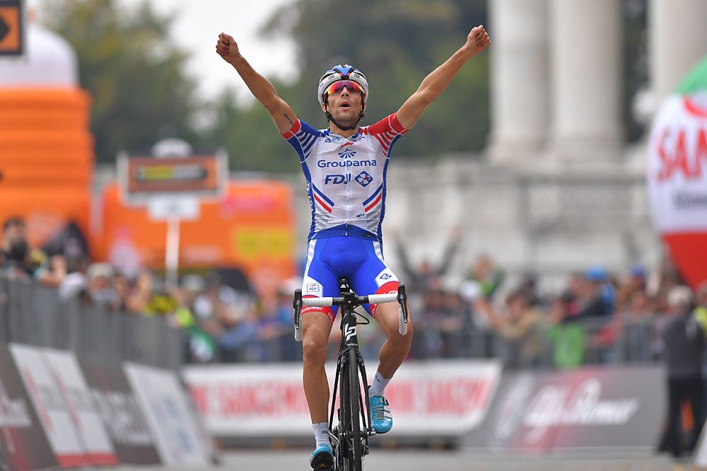 Thibaut Pinot claims the victory at Milano-Torino