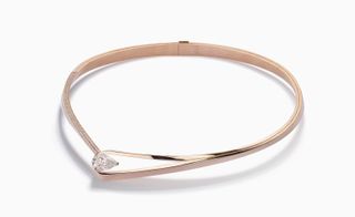 Serti Inversé necklace in pink gold