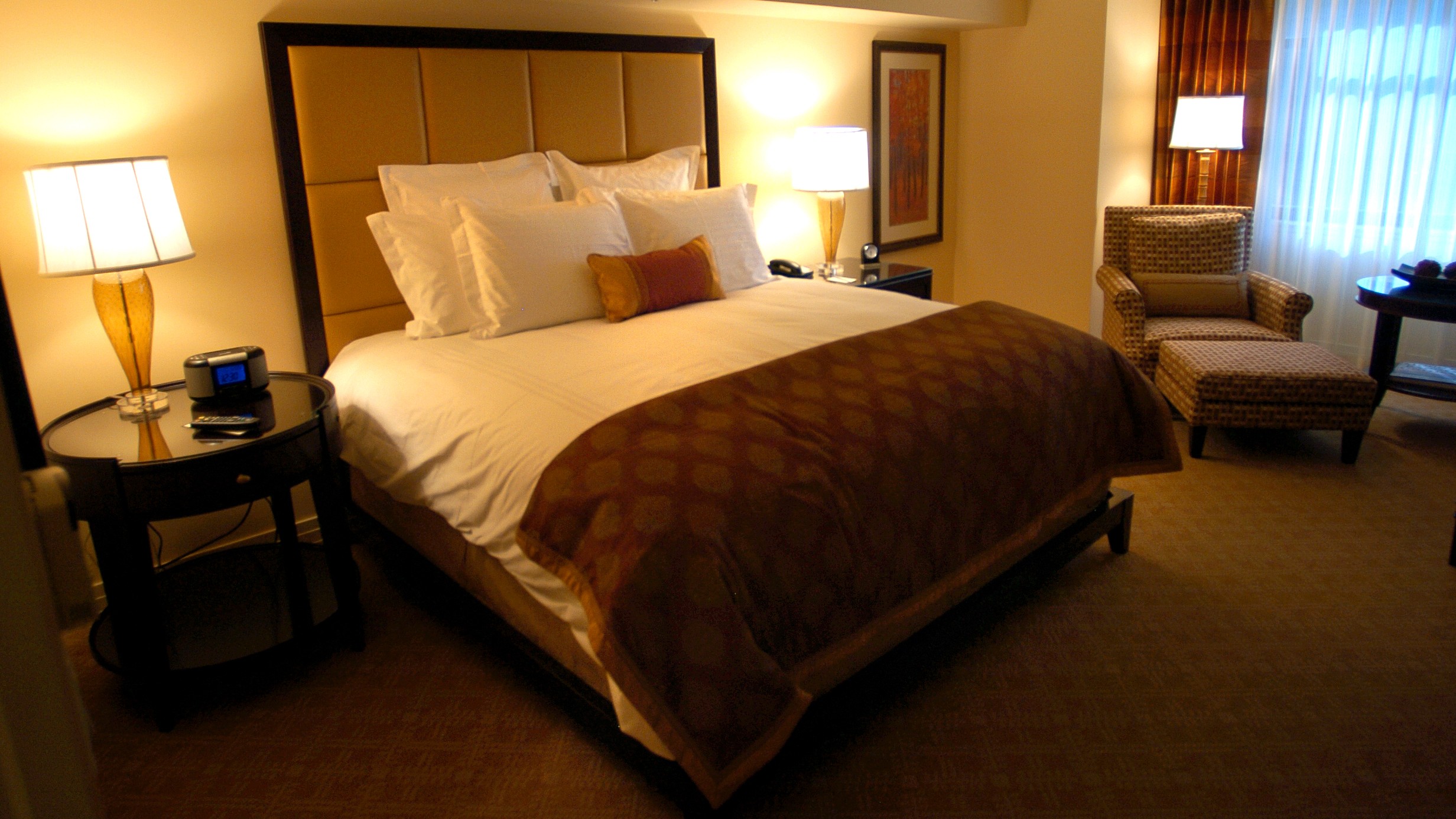 A Ritz-Carlton bedroom suite in Denver, Colorado.