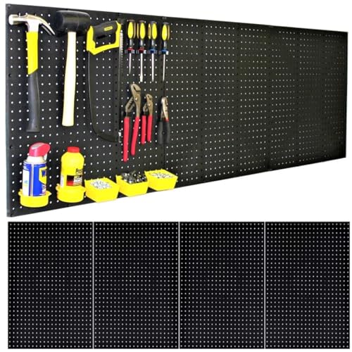 Wallpeg Pegboard Kit - 4 Each 24"x16" Peg Board Panels - Made in Usa - Mounted Size Is 48" X 24" Pegboards Wall Organizer for Walls Home, Garage Tool Storage, Office Organization, Kitchen, Craft Room