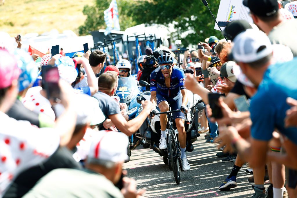 Thibaut Pinot on the attack on his home roads