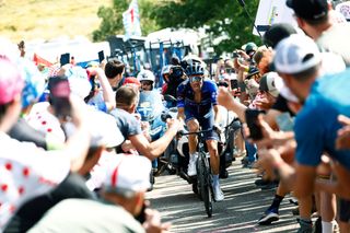Thibaut Pinot on the attack on his home roads