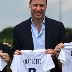 The Duke of Cambridge Meets England Women's Football Team Ahead Of UEFA Women's Euro 2022