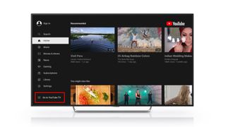 YouTube TV in the YouTube app on Roku