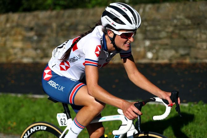 Great Britain&#039;s Lizzie Deignan enjoyed the home support in Yorkshire during the elite women&#039;s road race at the 2019 World Championships