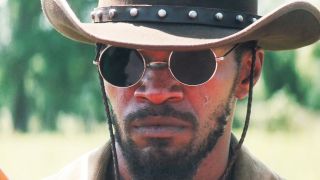 Jamie Foxx with sunglasses in Django Unchained