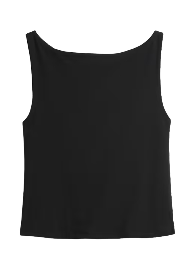 Gap, Closeknit Jersey Cropped Boatneck Shell Tank Top