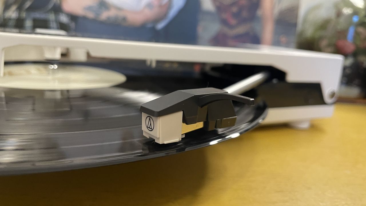 Audio Technica Sound Burger on yellow desk
