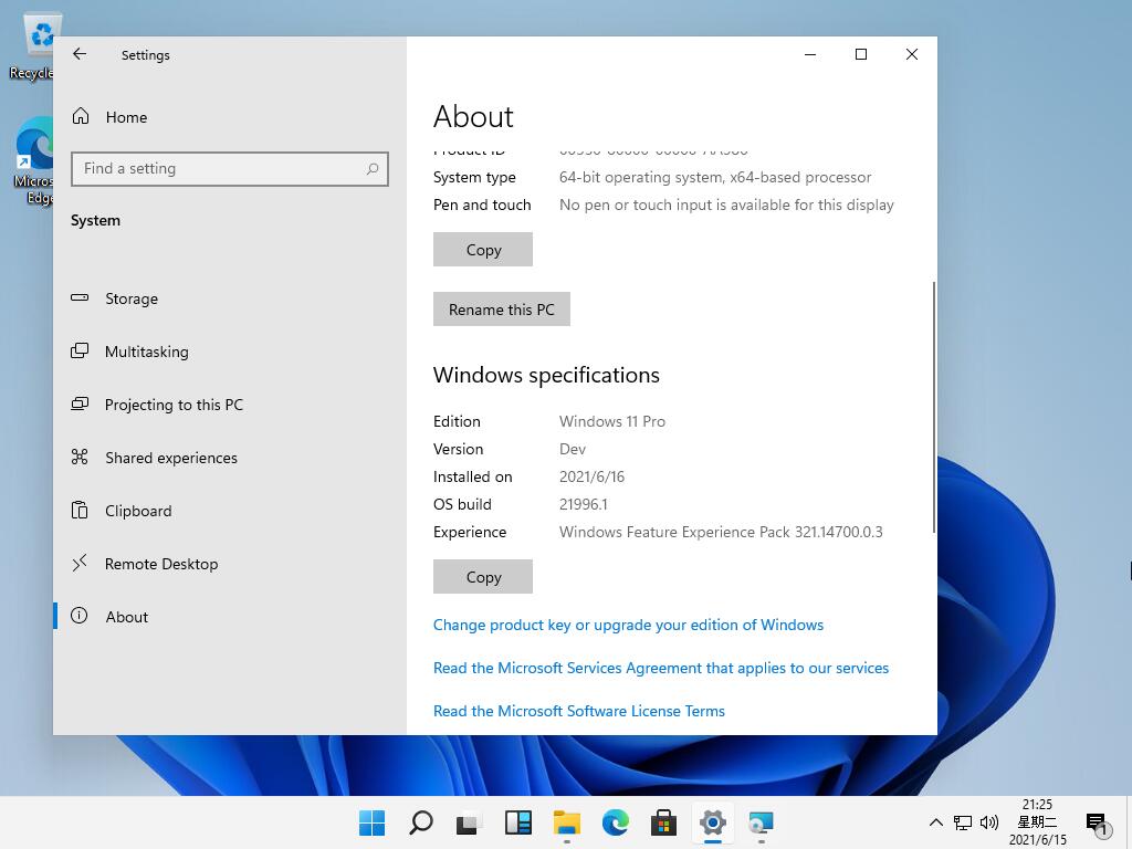 Alleged Windows 11 beta screenshots