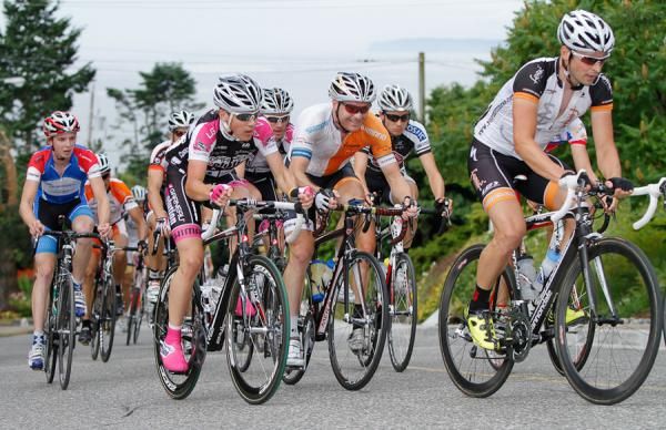 Kyle Buckosky (GarneauEvolution), Adam Carr (Form Fitness) and Tommy Nankervis (RealCyclist.com)