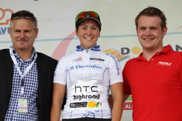 The young rider competition jersey changed hands - to Chloe Hosking (HTC-HighRoad)