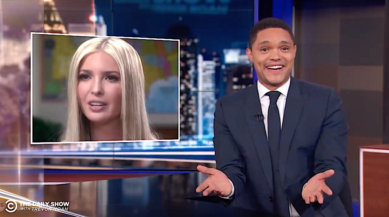 Trevor Noah laughs at Ivanka Trump