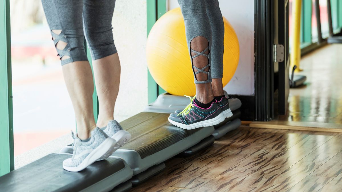 Single-Leg Calf Stretch with Wall Exercise Demonstration