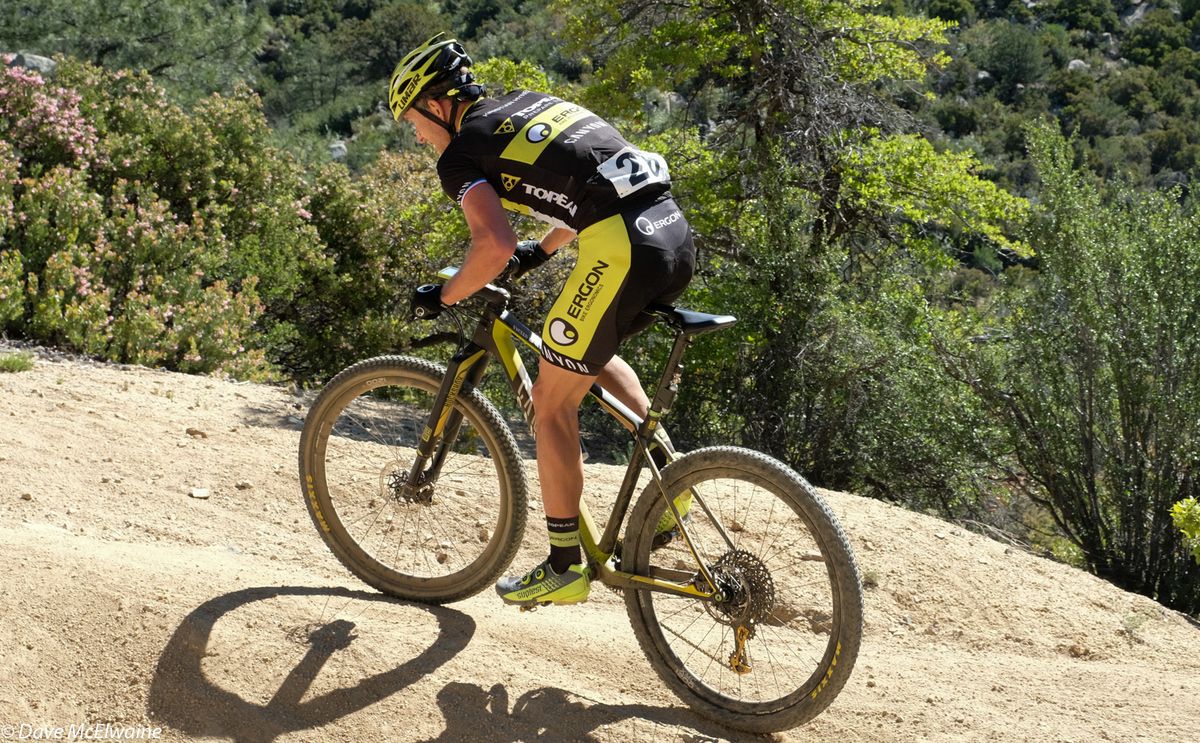 Kristian Hynek (Topeak Ergon) put in a brilliant ride to claim third place