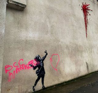 Banksy Bristol Valentine's Day vandalism