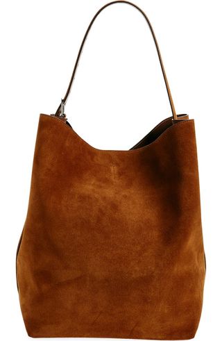 Belt Strap Suede Tote