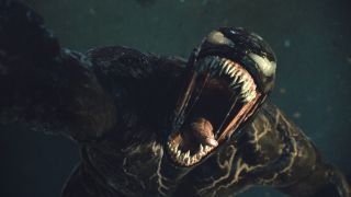 Venom with mouth wide open in Let There Be Carnage