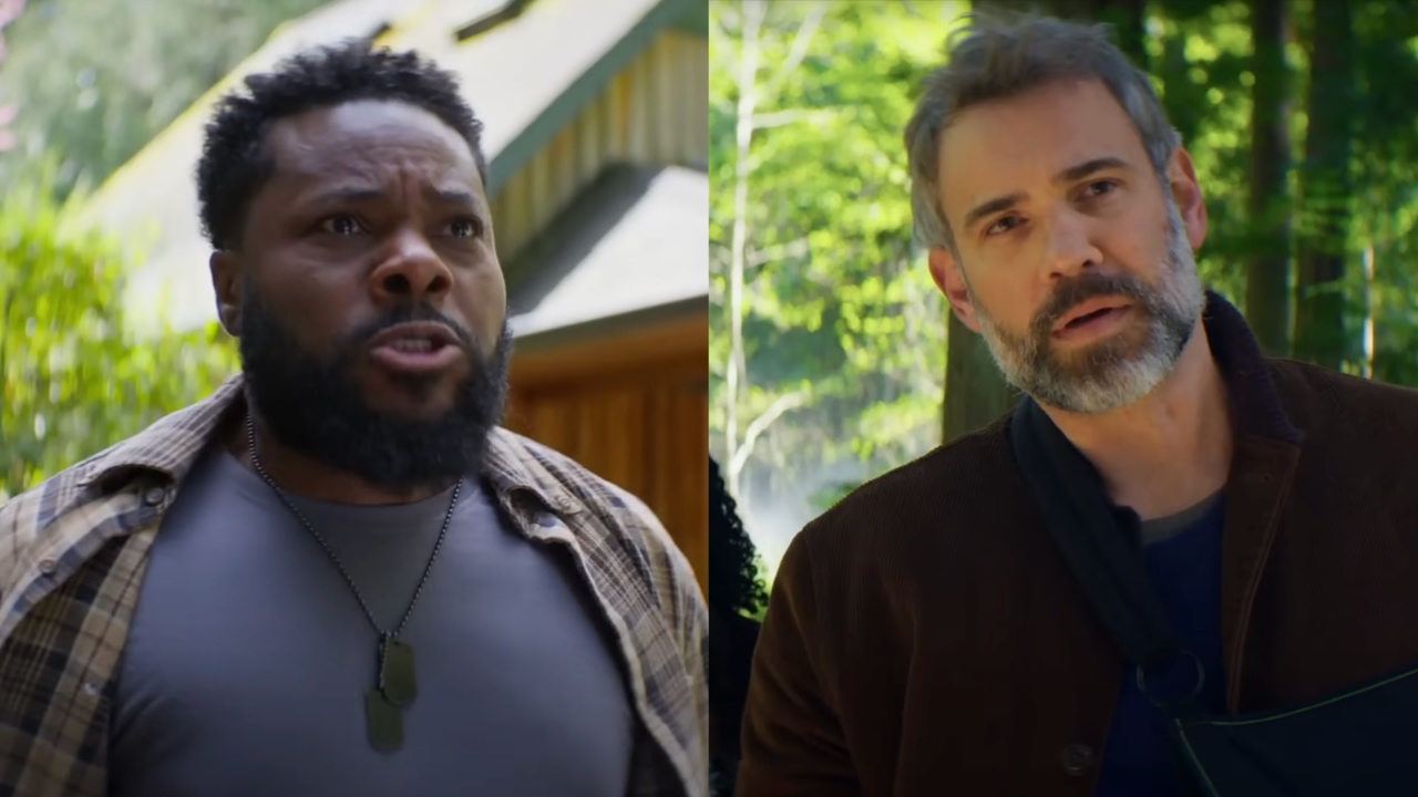 Screenshots of Malcolm-Jamal Warner and Rossif Sutherland in Season 2 of Fox's Murder in a Small Town