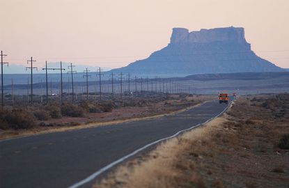 A scene from the Navajo Indian Reservation in Arizona.