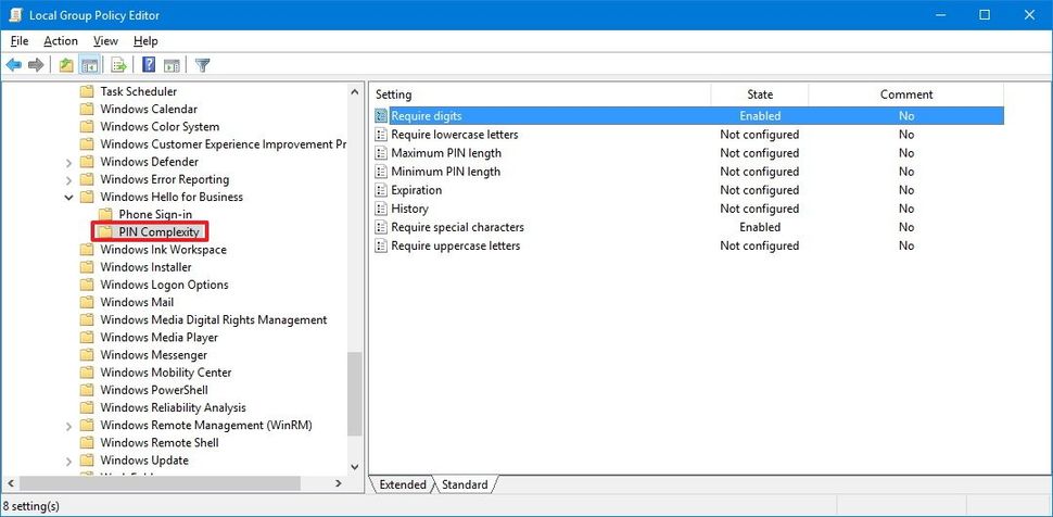 How to enable PIN complexity on Windows 10  Windows Central
