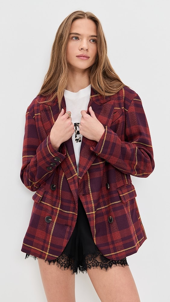 Free People Dean Double Breasted Blazer