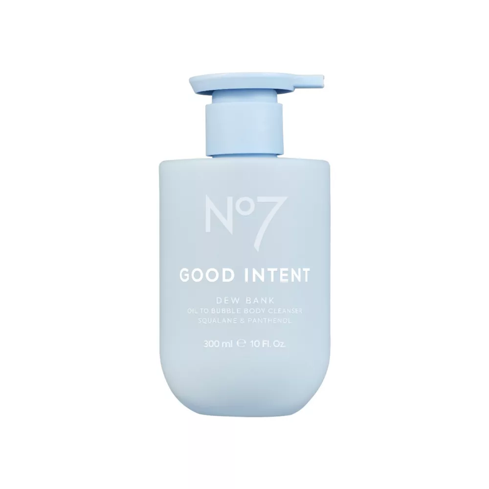 No7 Good Intent Dew Bank Oil to Bubble Body Cleanser 300ml