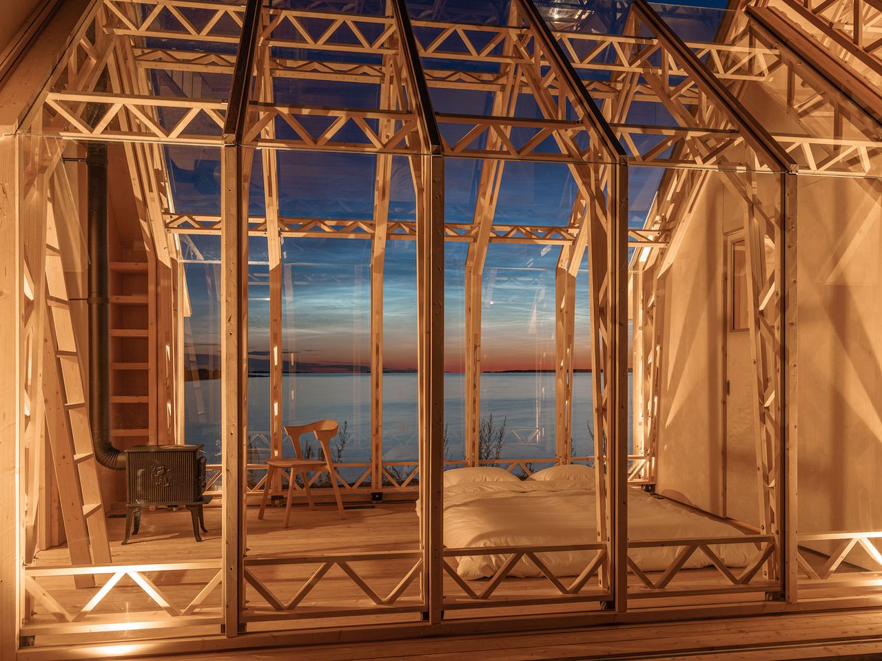 This remote cabin takes indoor/outdoor living to another level