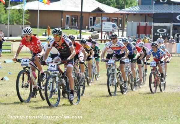 Evan McNeely and Raphael Gagnelead out of the start