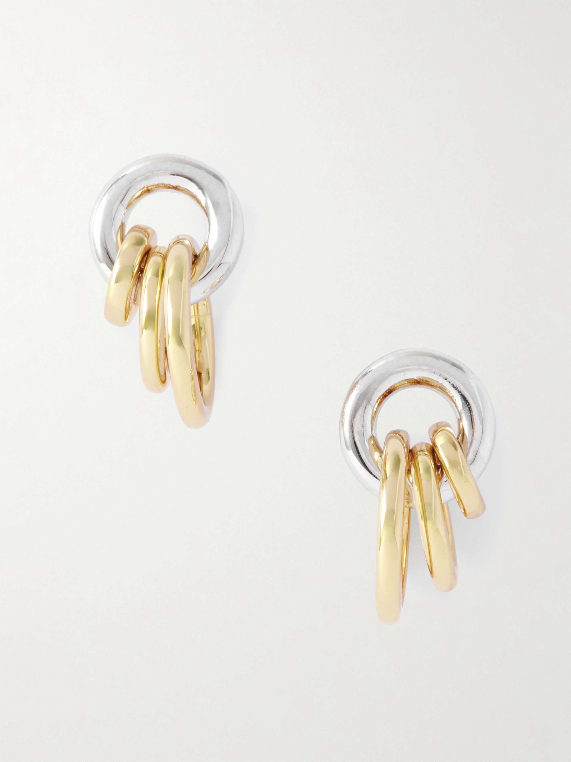Aria Rhodium- and Gold-Plated Recycled Earrings