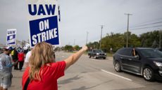 UAW members strike