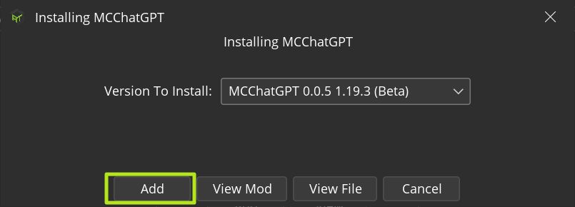 Added MCChatGPT