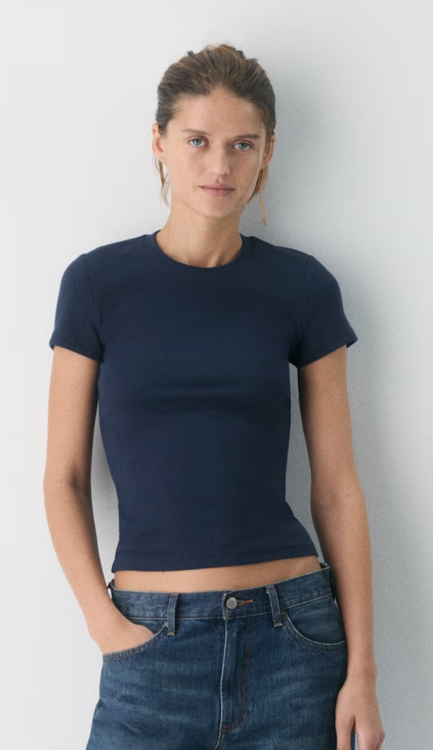 Aritzia, HomeStretch Rib Crew T-Shirt