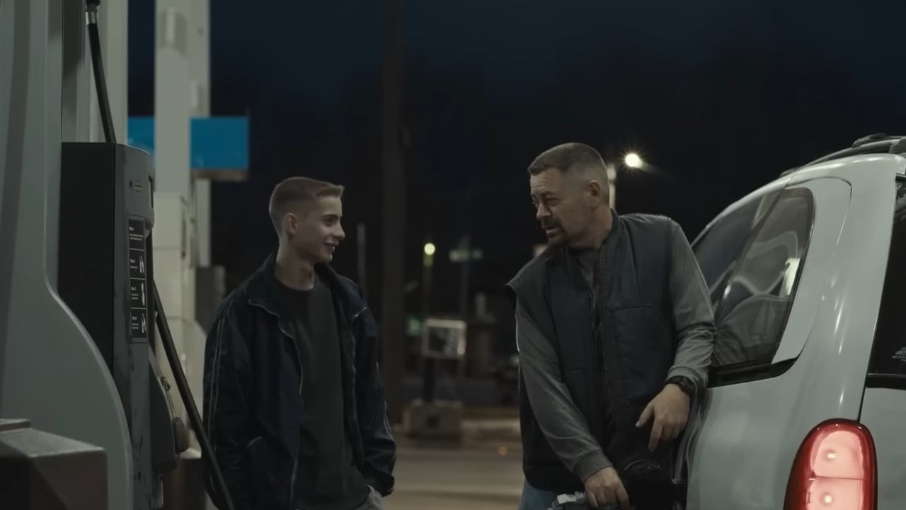 Jacob Tremblay and Nick Offerman in Sovereign