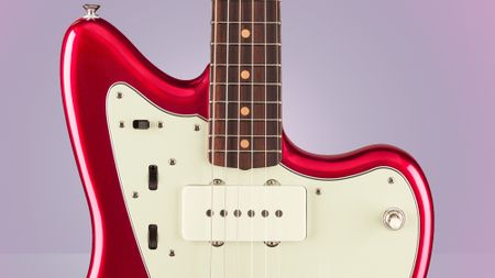 A detail of the Fender Vintera III Mid 60s Jazzmaster