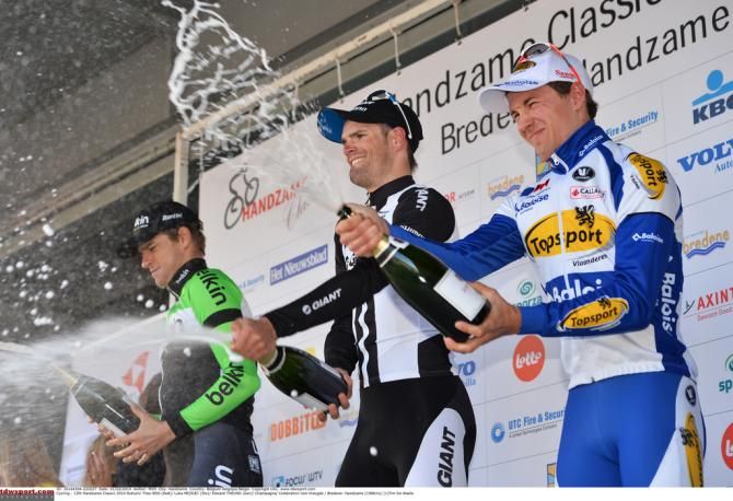 Edward Theuns trying not to spray himself