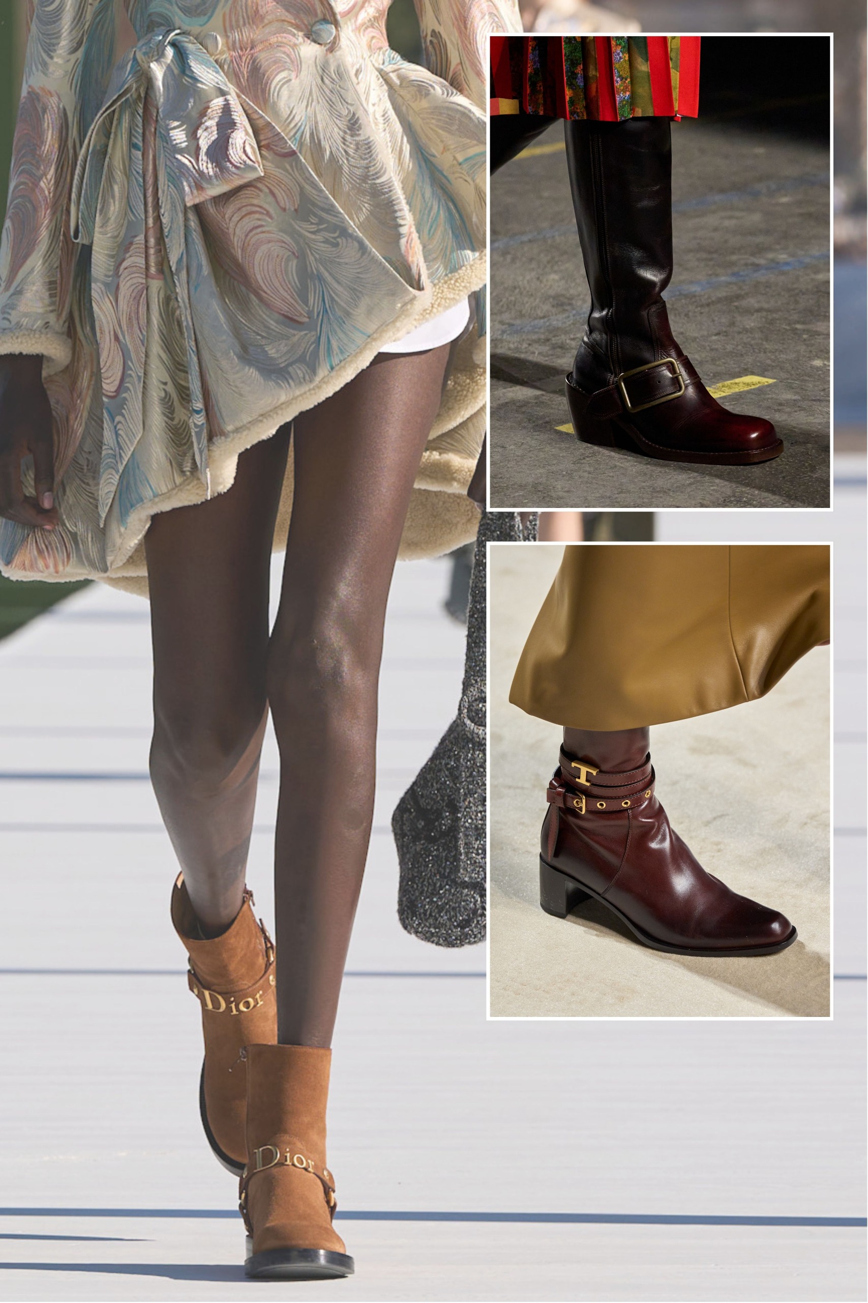 A selection of buckled and strapped boots, as seen on the autumn/winter 2026 runways in New York, London, Milan and Paris