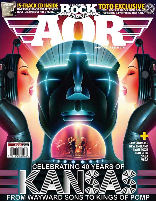 The cover of Classic Rock Presents AOR 12, featuring Kansas