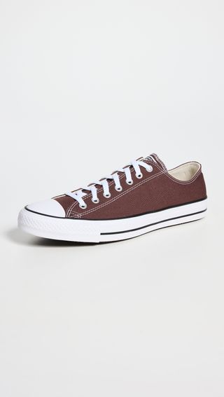 brown Converse sneakers