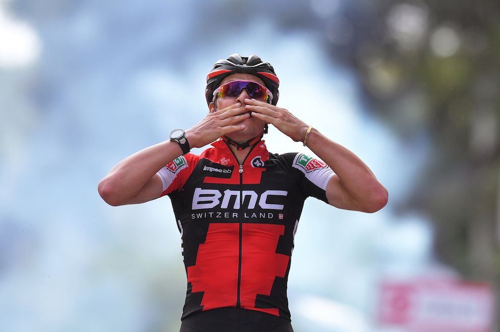 Silvan Dillier wins stage 6 of the Giro d'Italia.