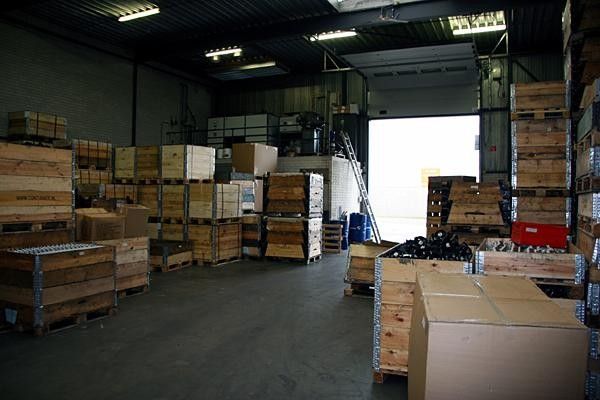 A entire room is dedicated for the storage of parts.