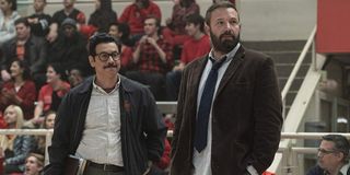 The Way Back Al Madrigal and Ben Affleck watch the players on the court