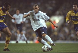 David Ginola in action for Tottenham against Crystal Palace in 1997.
