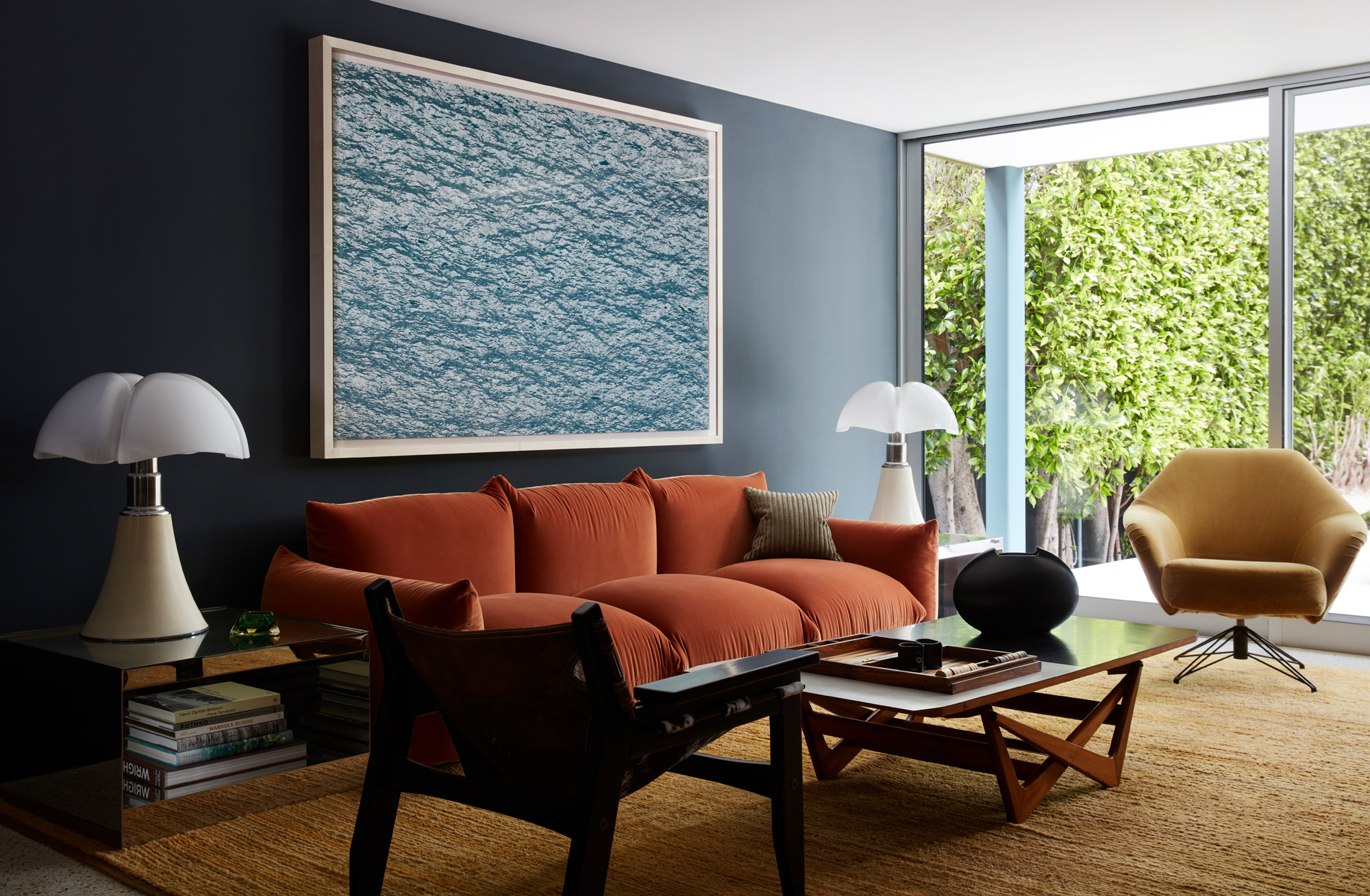 luxurious interiors of Malibu beach house by Studio Shamshiri