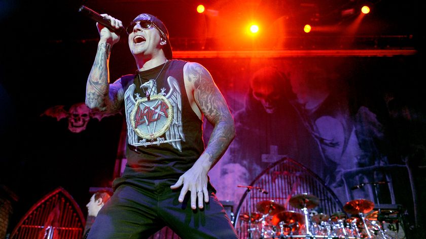 photo of M. Shadows of Avenged Sevenfold in 2010